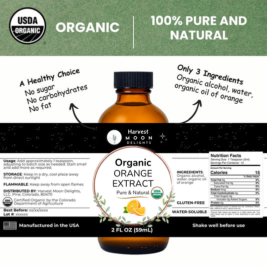 orange extract label