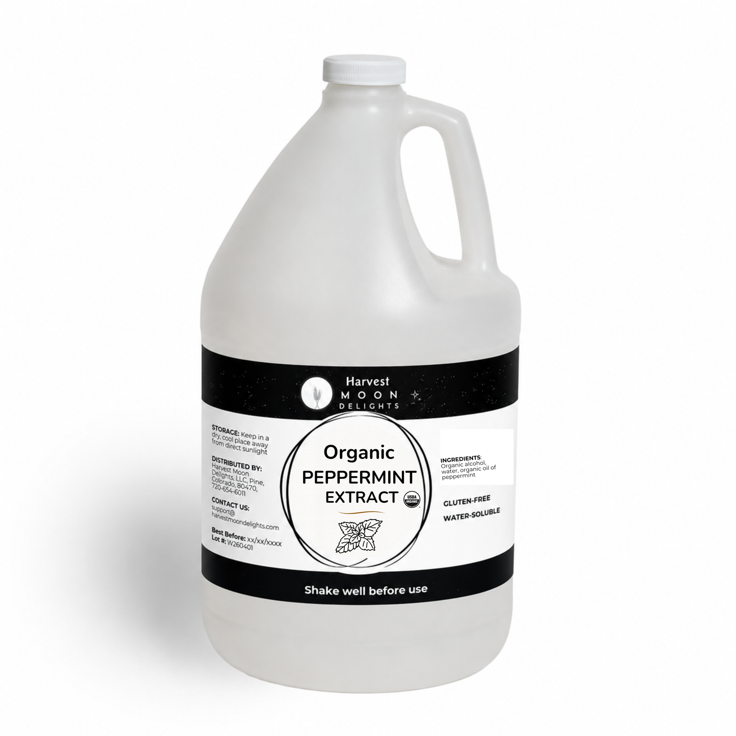 Organic Peppermint Extract for Baking, Drinks & More