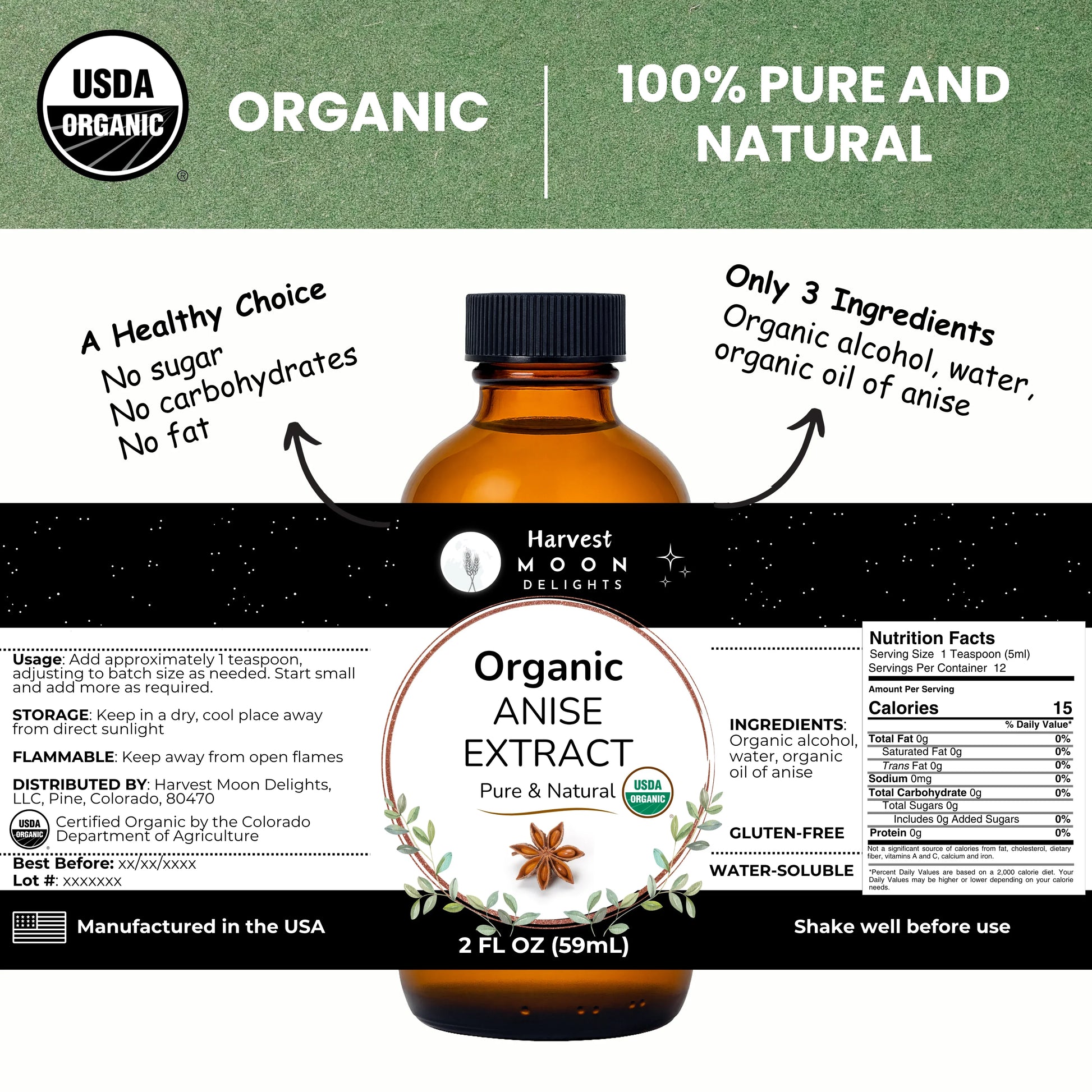 anise extract label 
