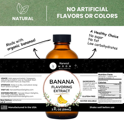 banana extract label
