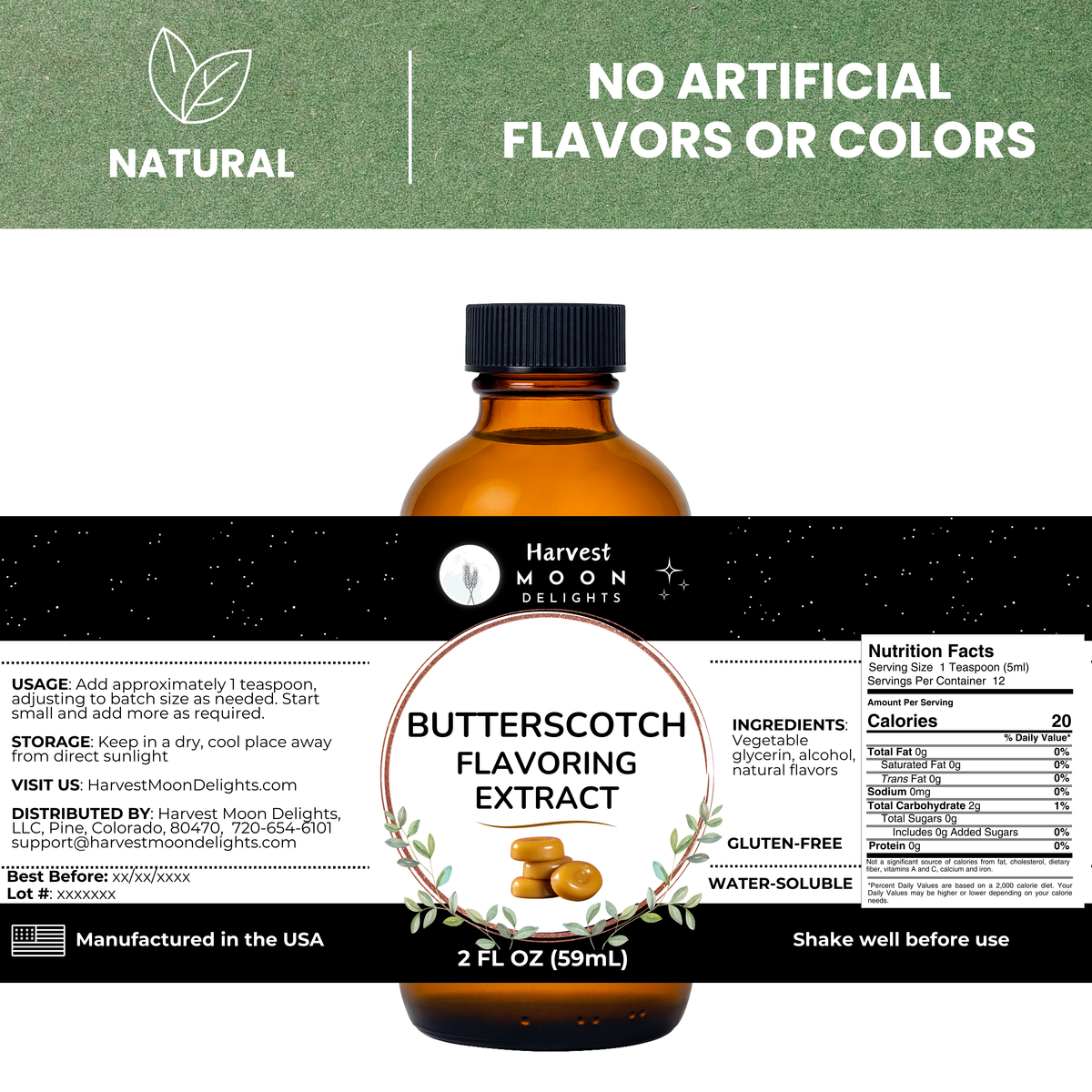 Butterscotch Extract for Baking, Drinks and More
