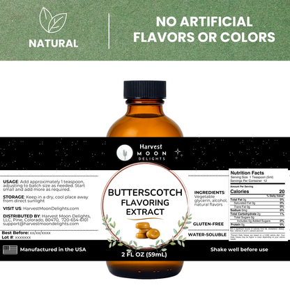 Butterscotch Extract for Baking, Drinks and More