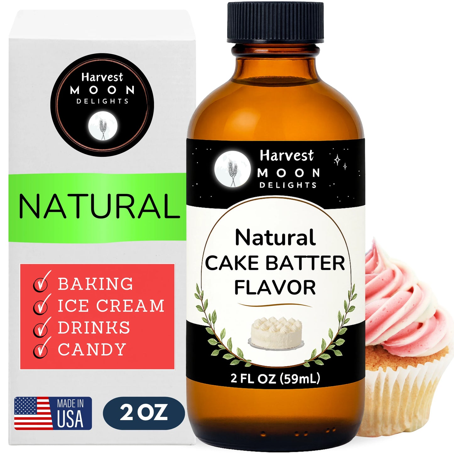 cake batter extract bottle