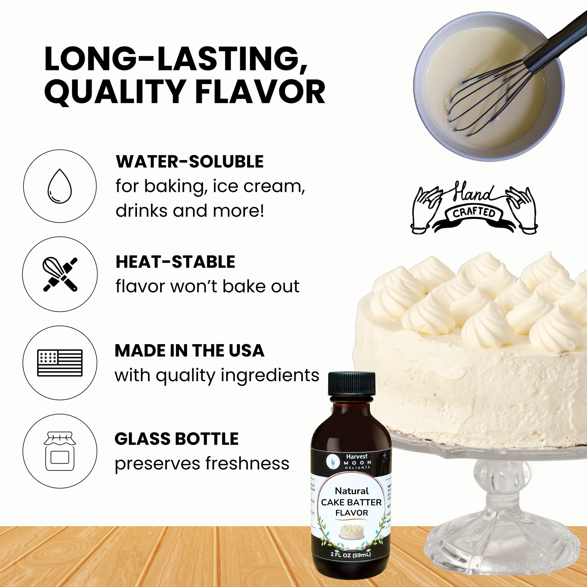 cake batter flavor make in the usa
