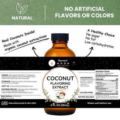 coconut extract label
