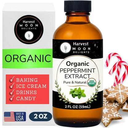 organic peppermint extract bottle
