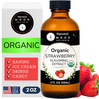 organic strawberry extract bottle