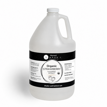 Organic Strawberry Extract for Baking, Drinks & More