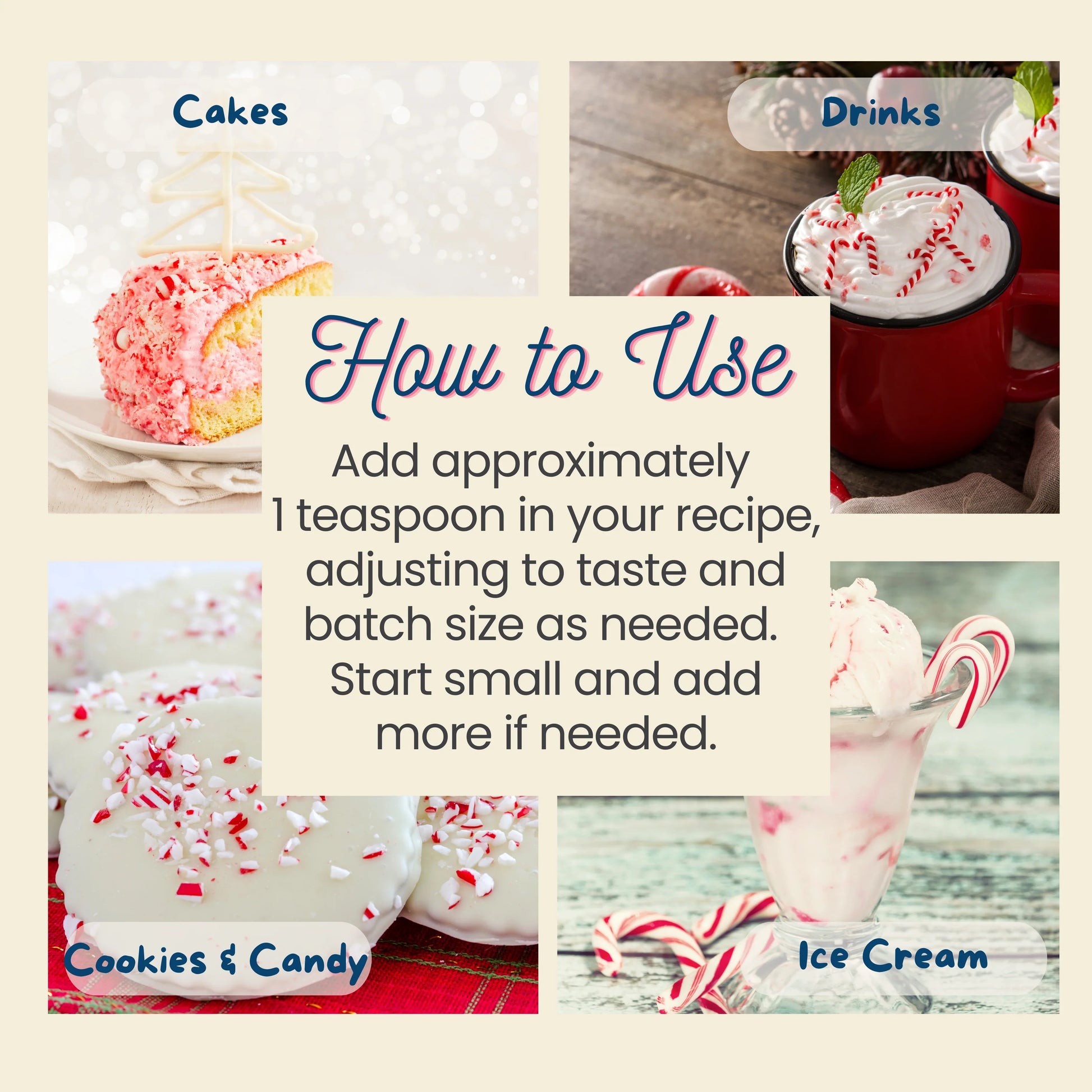 Peppermint extract for baking, drinks, ice cream and candy
