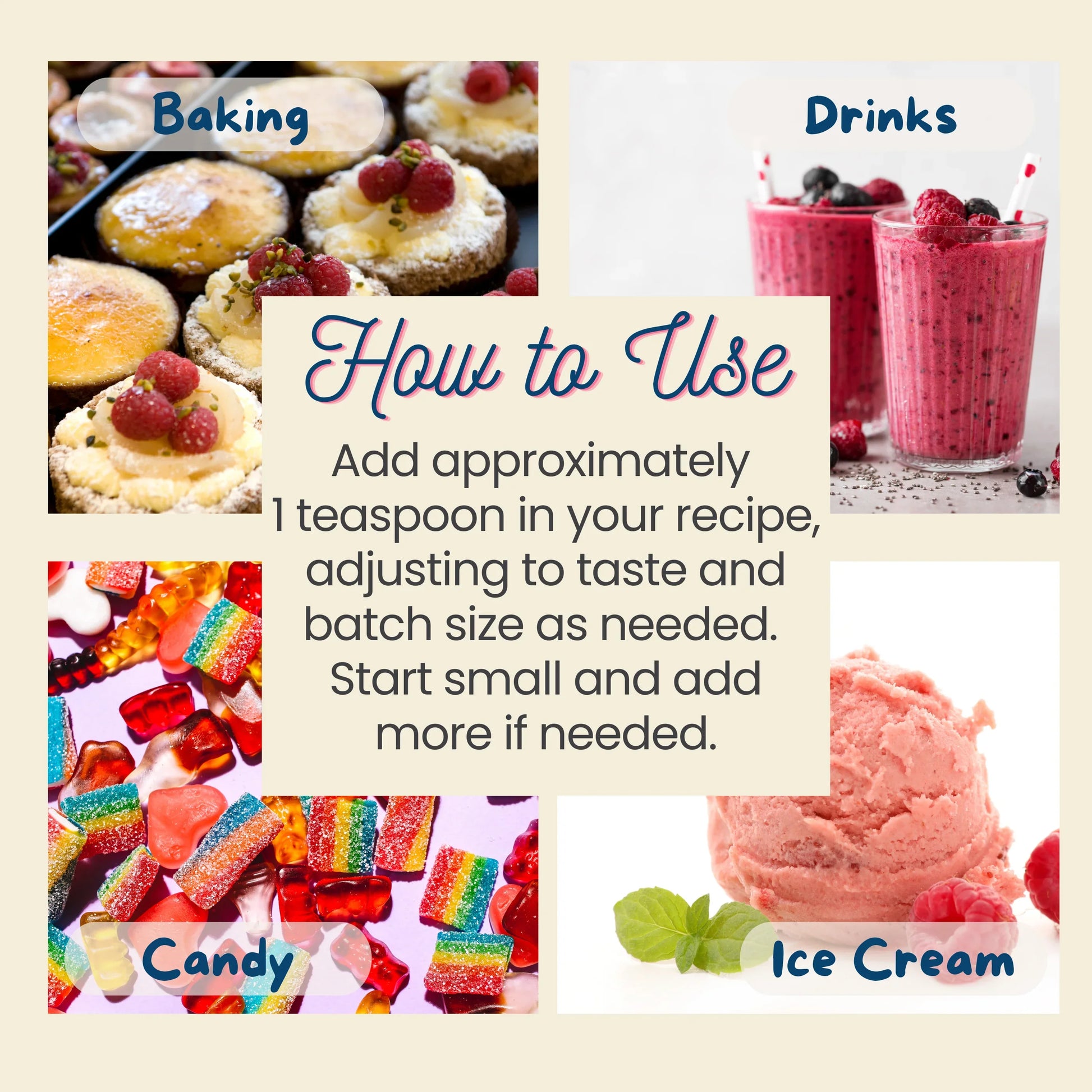 raspberry extract for baking, drinks, ice cream and candy
