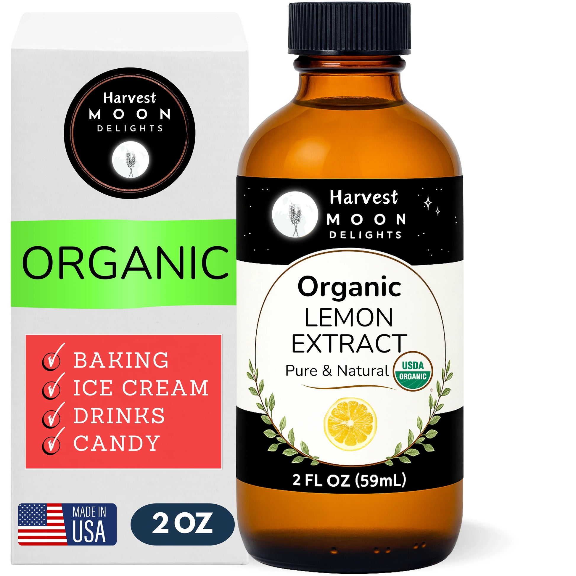 organic lemon extract bottle
