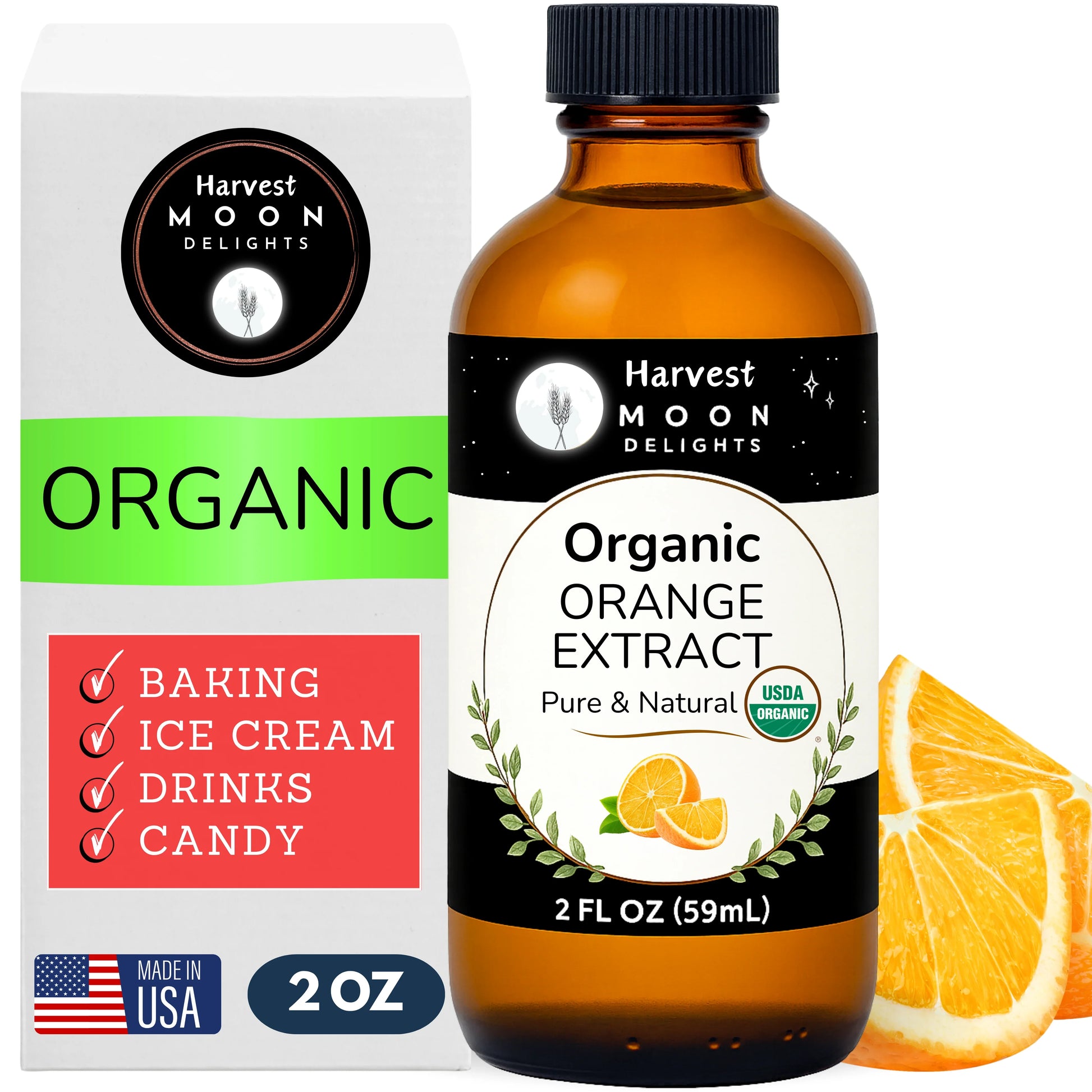 organic orange extract bottle
