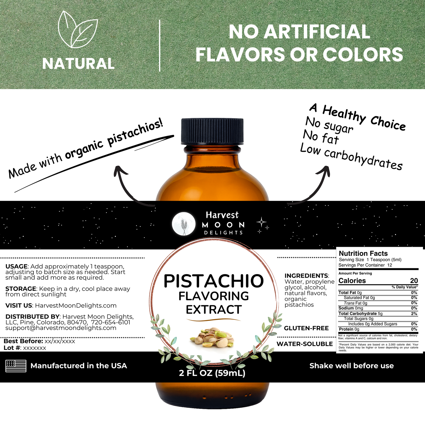 Pistachio Extract for Baking, Drinks & More