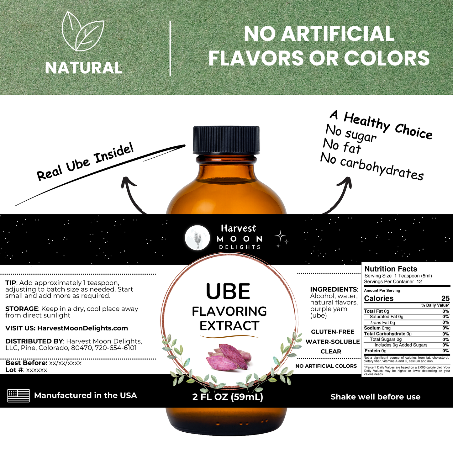 ube extract label
